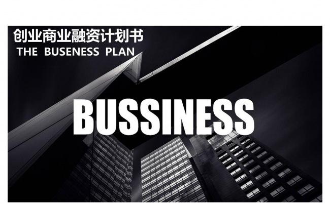 黑色简约时尚大气商业创业融资计划书PPT模板缩略图