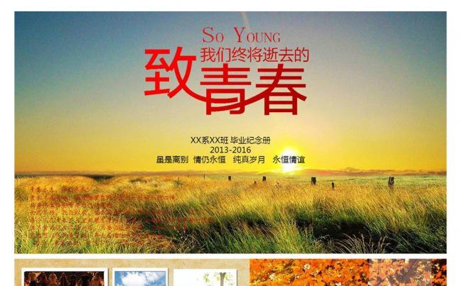 怀旧同学聚会毕业纪念册影集PPT模版缩略图