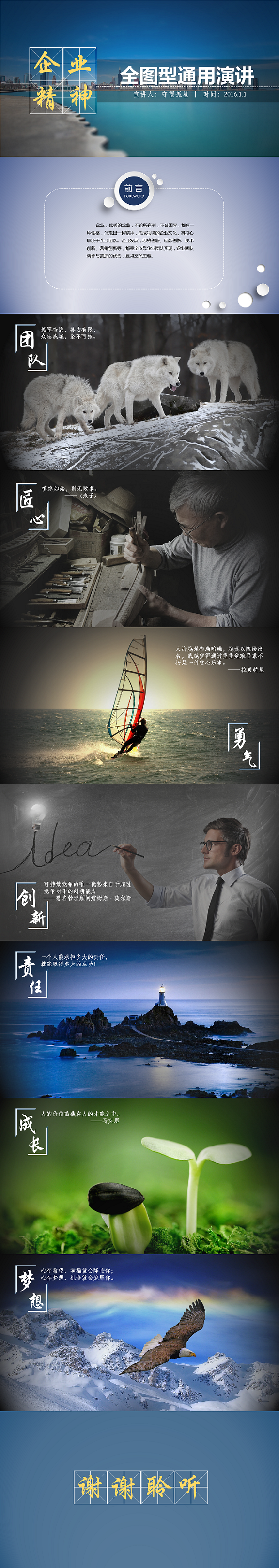 全图型开场演讲通用PPT