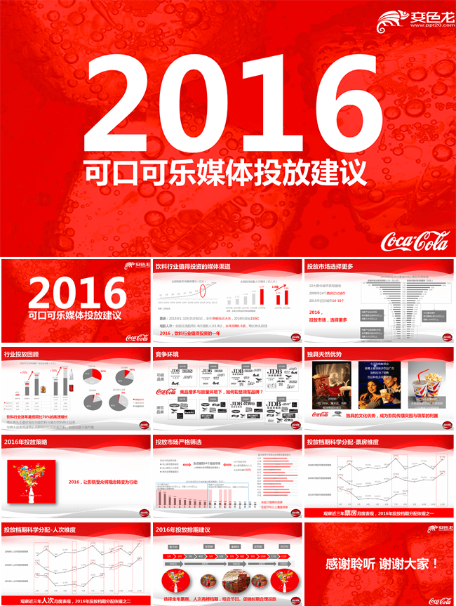 2016可口可乐媒体投放营销PPT