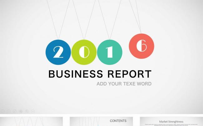 2016商务工作总结工作汇报PPT缩略图