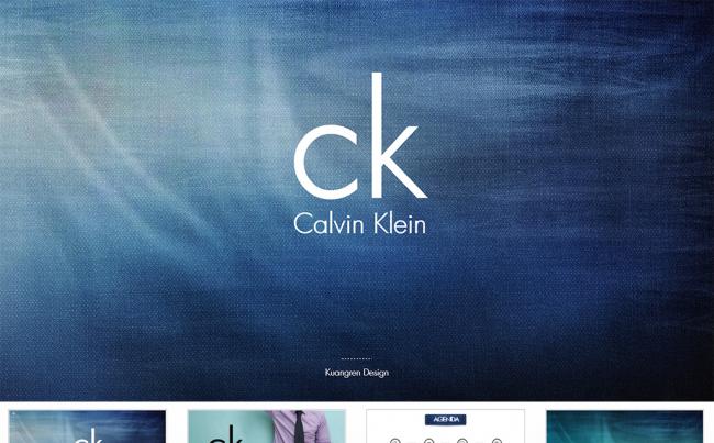 【狂人作品】Calvin Klein牛仔风格奢侈品ppt模板缩略图