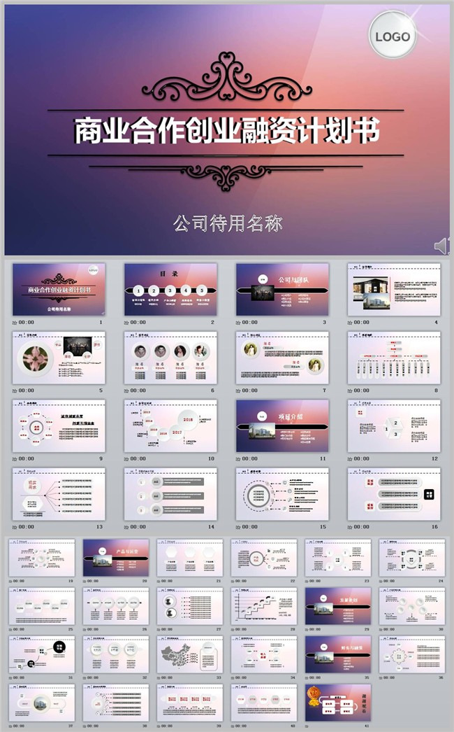 创业融资计划书商业合作计划书