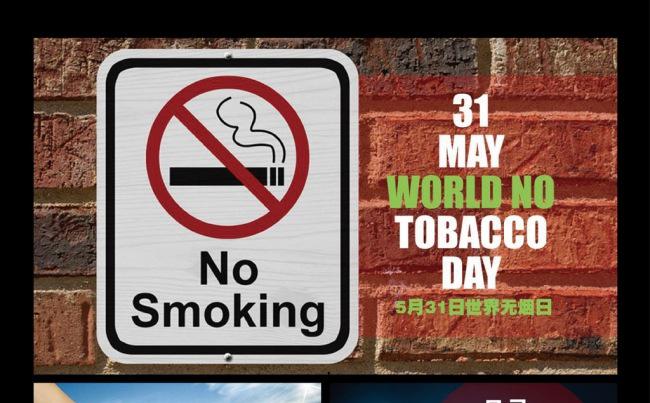 5月31日世界无烟日主题ppt缩略图