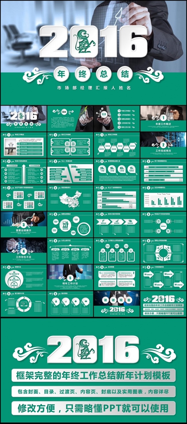 框架完整的微立体商务动态年终工作总结
