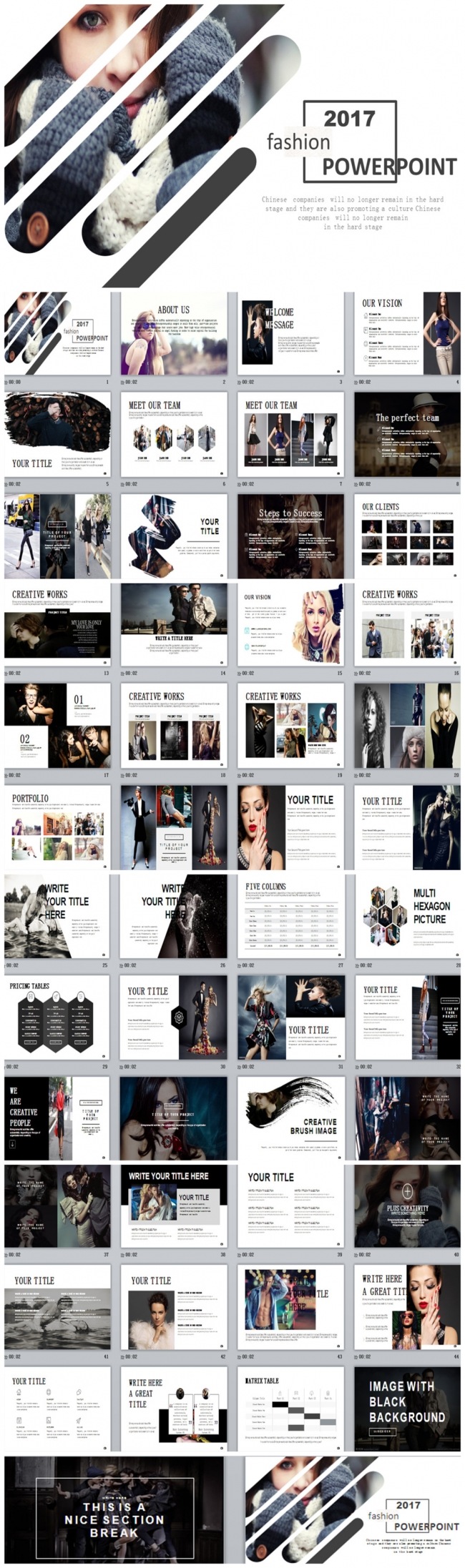 【fashion】精美动感风杂志宣传产品相册PPT