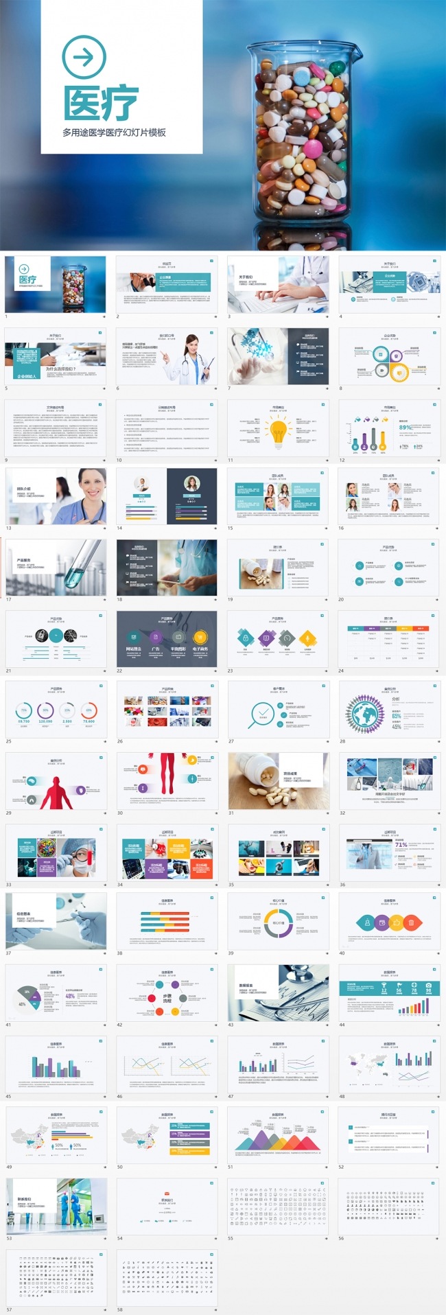 医药医疗机构PPT模板