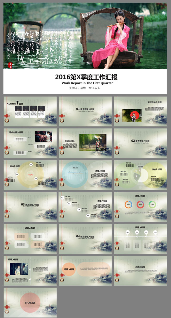 2016第X季度工作汇报