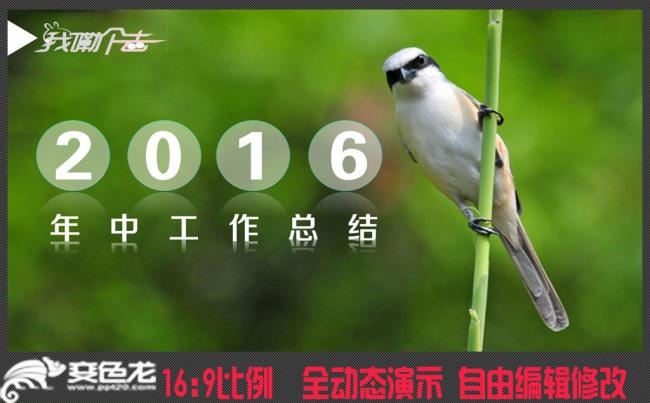绿色简约大气年中工作总结PPT模板设计缩略图