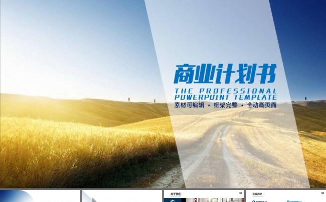 品牌推广宣传产品介绍商业计划书PPT模板缩略图