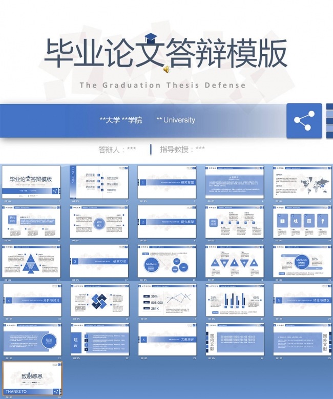 毕业答辩ppt模板