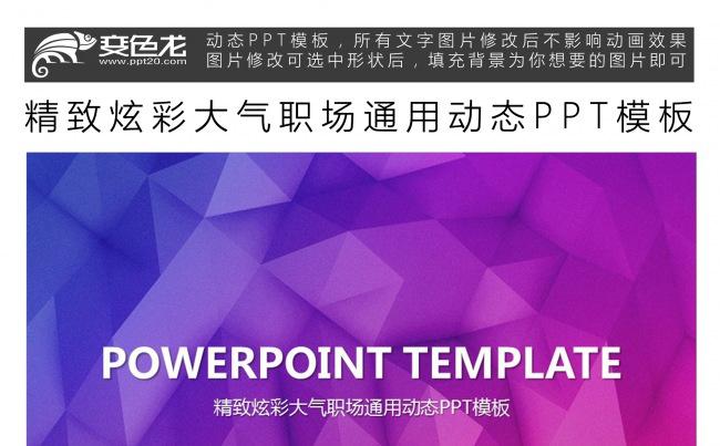 精致炫彩大气职场通用动态PPT模板职场工作总结汇报动画模板缩略图