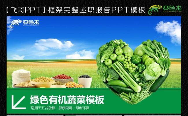 五谷养生健康果蔬ppt缩略图