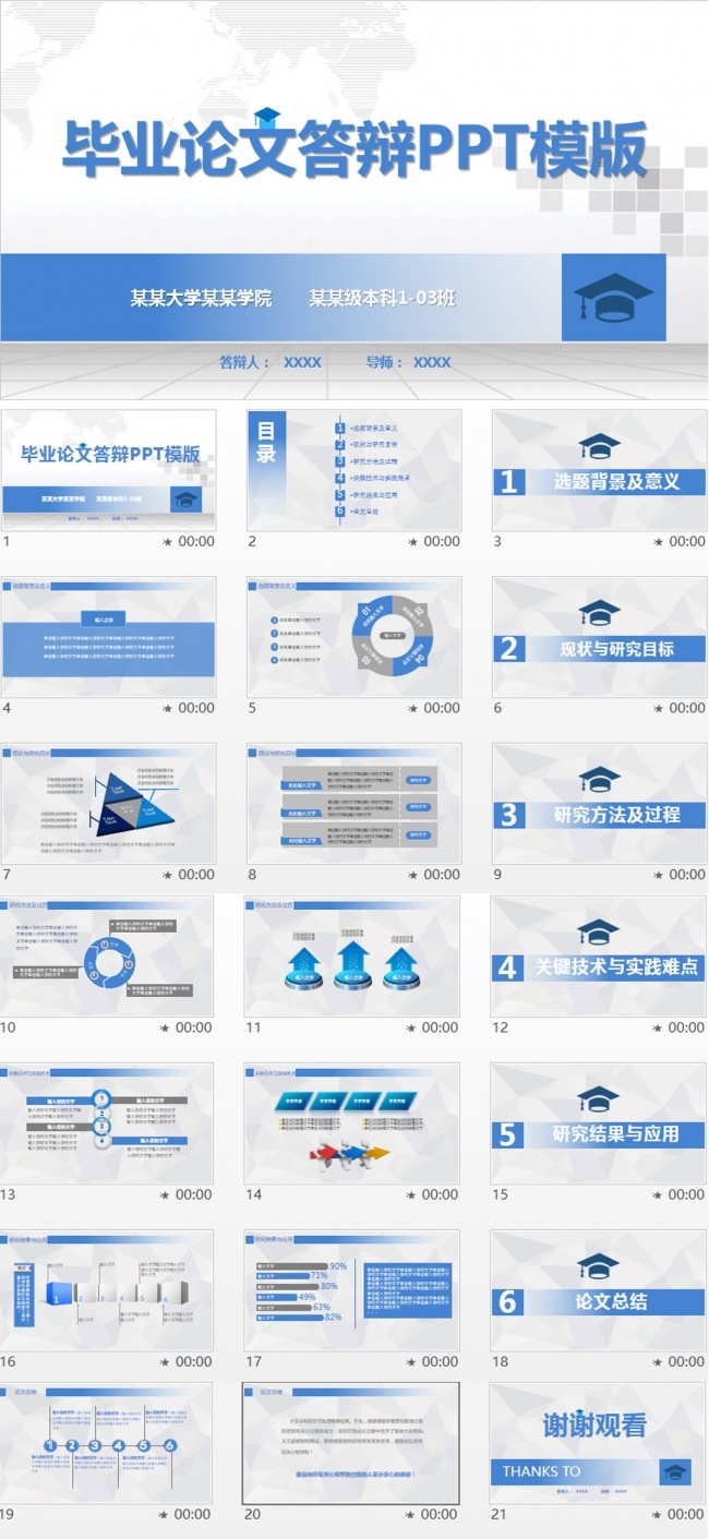 毕业论文答辩PPT模板
