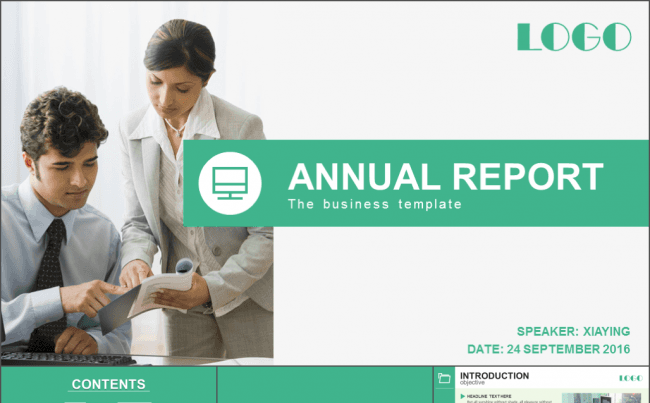 动态多彩汇报型商务年终报告PPT模板缩略图