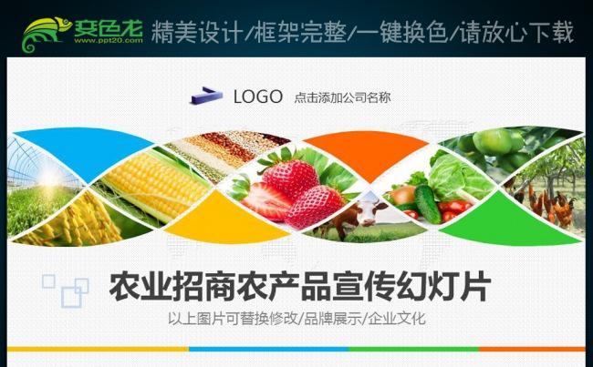绿色生态农业招商农产品动态PPT模板缩略图