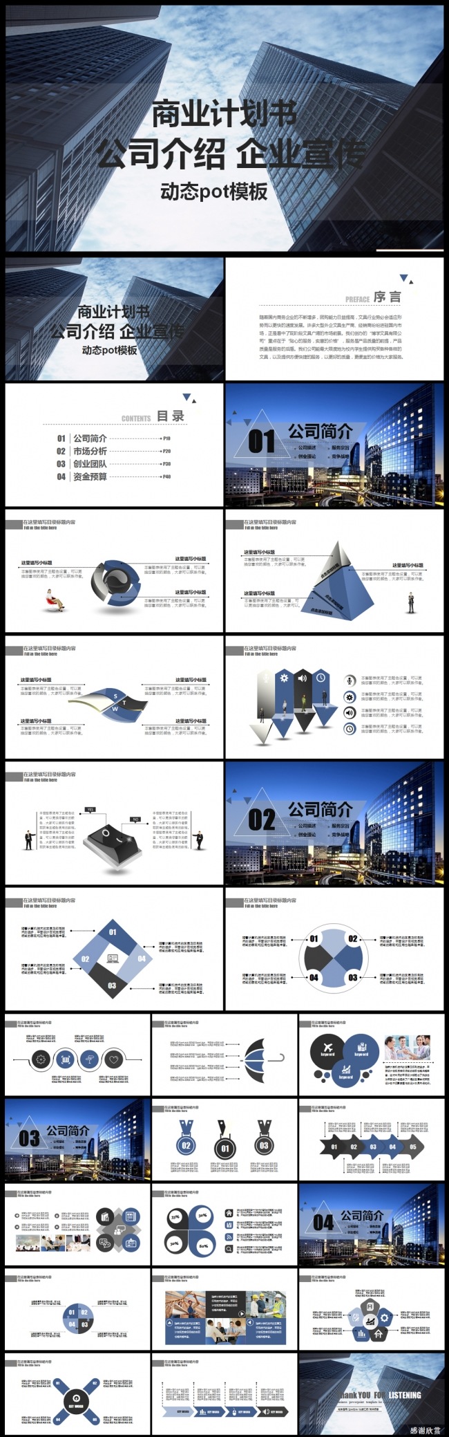 工作计划工作总结商务融资工作汇报企业宣传公司介绍ppt模板