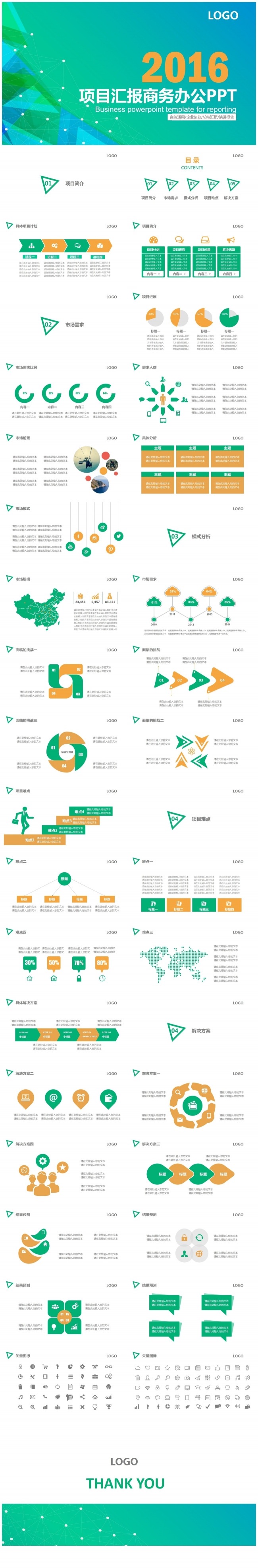 【龙姐PPT】4工作汇报计划、项目、年终总结、商务通用PPT