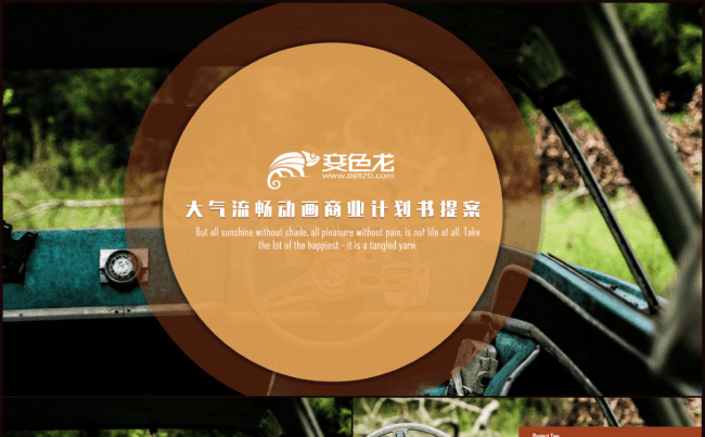 创意流畅动画商业创业计划书PPT模板缩略图
