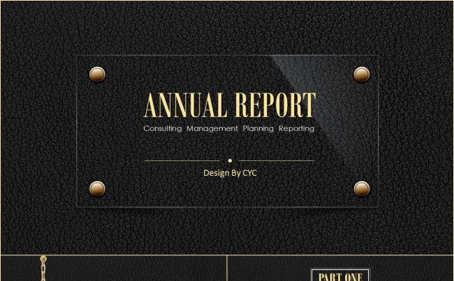 质感奢华皮革高贵金通用商务总结计划汇报缩略图