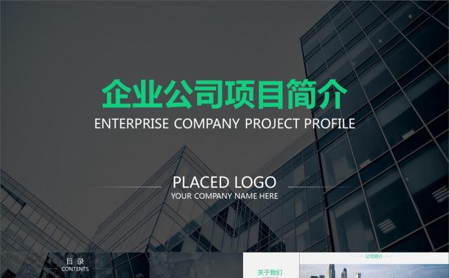 高端大气公司介绍企业简介动画PPT模板缩略图
