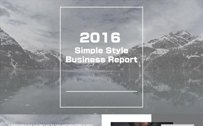 2016SimpleStyle BusinessReport缩略图
