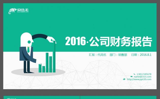 公司财务报告月报日报ppt缩略图