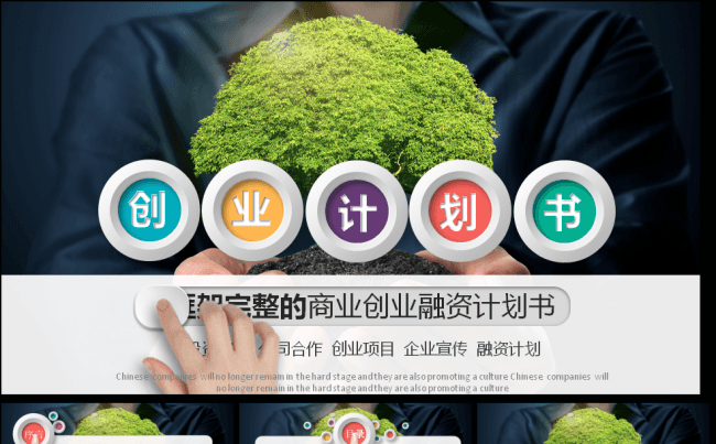 框架完整微粒体创业商业计划书缩略图