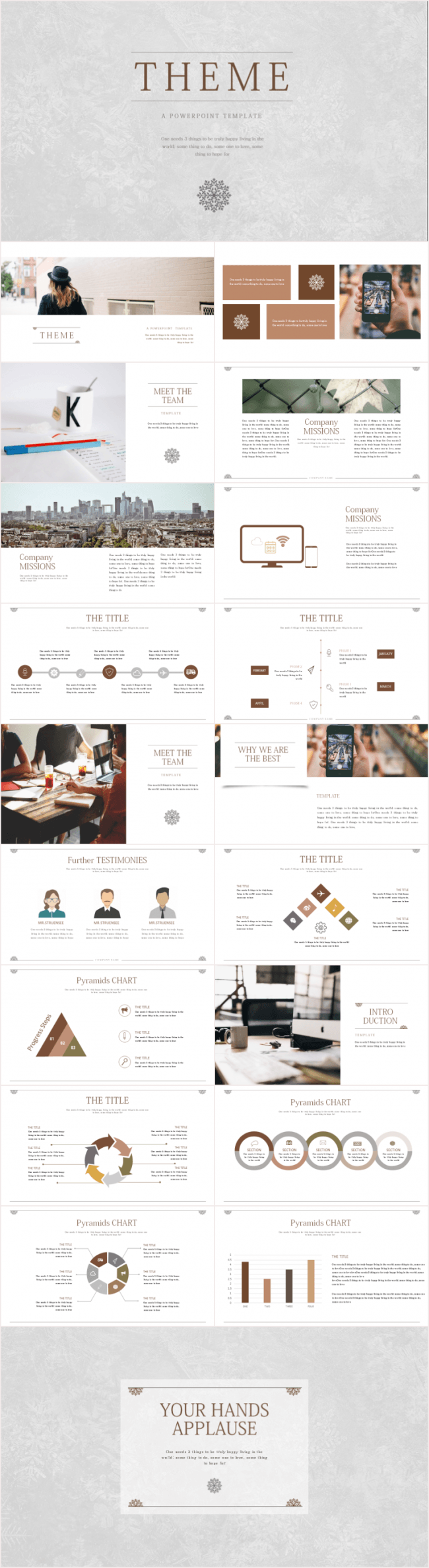 清新一夏简约唯美商务扁平PPT模板