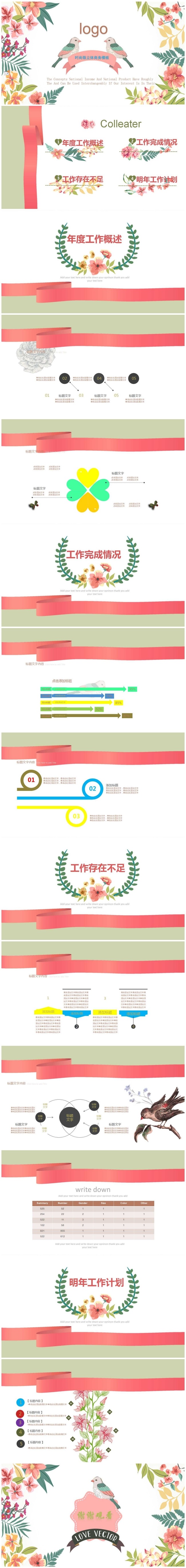 超文艺范商务汇总PPT