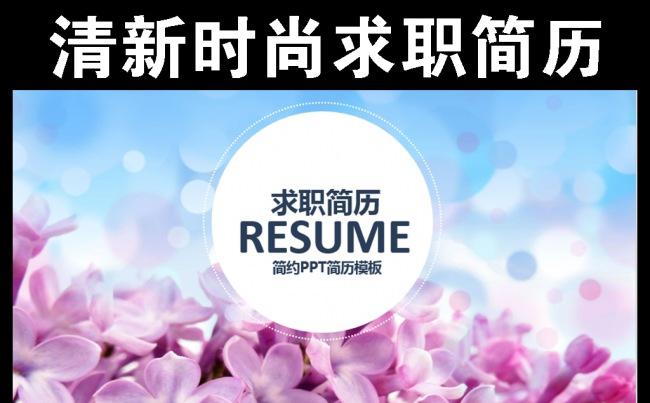 时尚清新个人简历应聘求职PPT模板缩略图