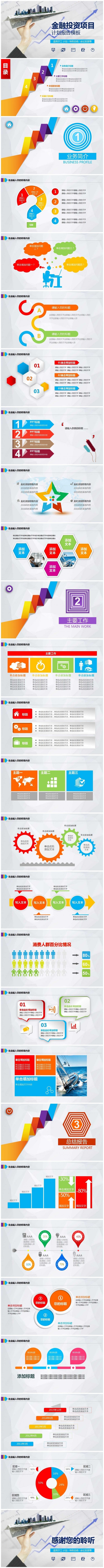 高端计划报告模板PPT