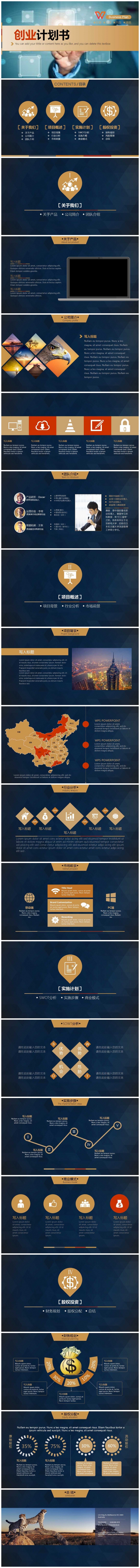 创业计划书模板