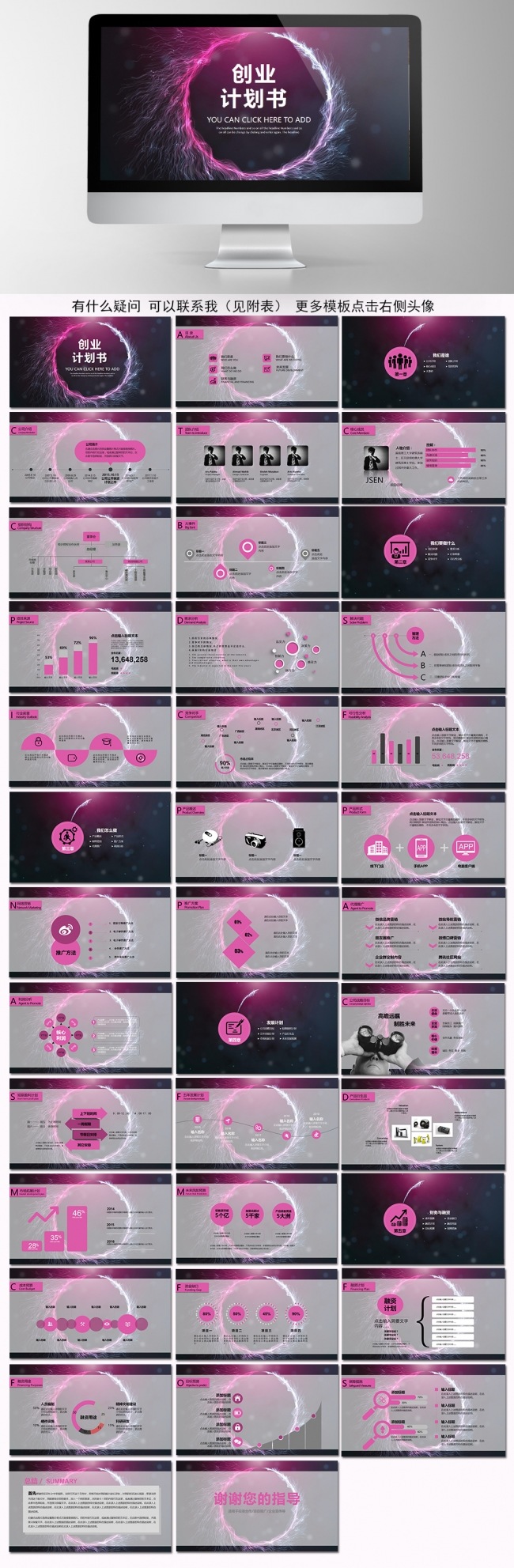 框架完整创业计划书 融资计划书 投资计划书