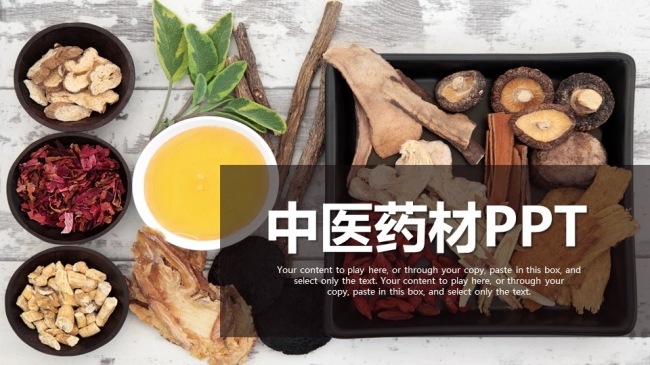中医中药药材ppt动态模板
