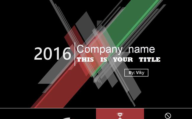 2016最新欧美酷炫通用ppt模板缩略图