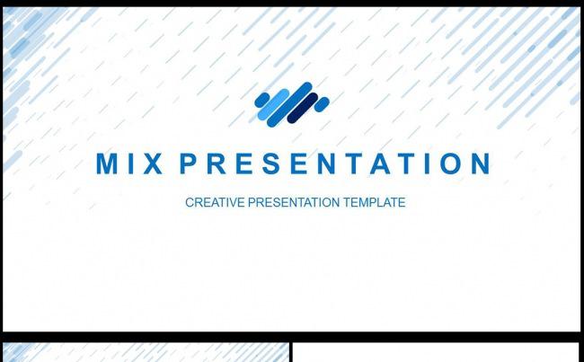 完整蓝色简约年度总结通用PPT图片下载工作总结 2016缩略图