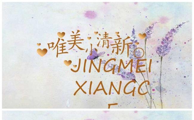 唯美清新画册模板缩略图