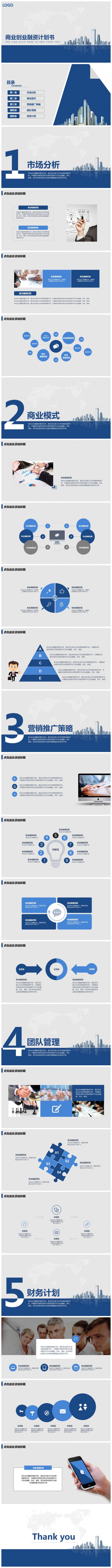 创业商业计划书ppt模板