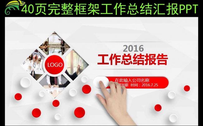 2017时尚简约工作汇报总结PPT模板缩略图