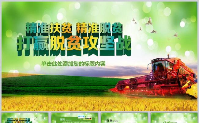 新型农村精准扶贫脱贫奔小康开发工作PPT缩略图