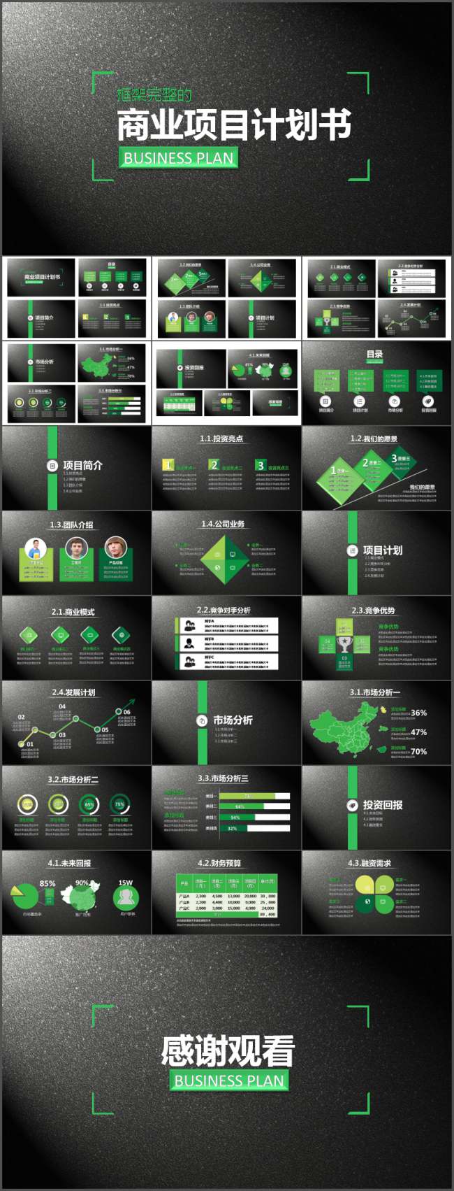 完美时尚年度报告商业企划通用模板
