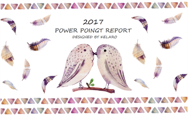 文艺清新可爱商务答辩培训模板-bird-KELARO出品缩略图