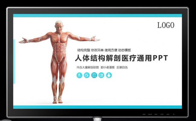 人体解剖PPT医疗医学通用动态PPT图片下载缩略图