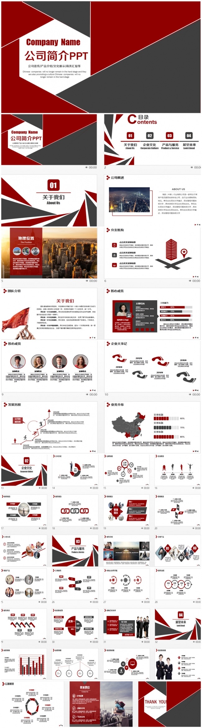 简洁大气公司企业推广介绍商业策划书PPT