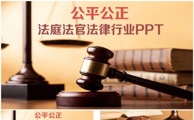 精美法庭法院法律律师事务所PPT缩略图