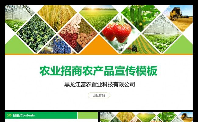 农业招商农产品宣传PPT模板缩略图