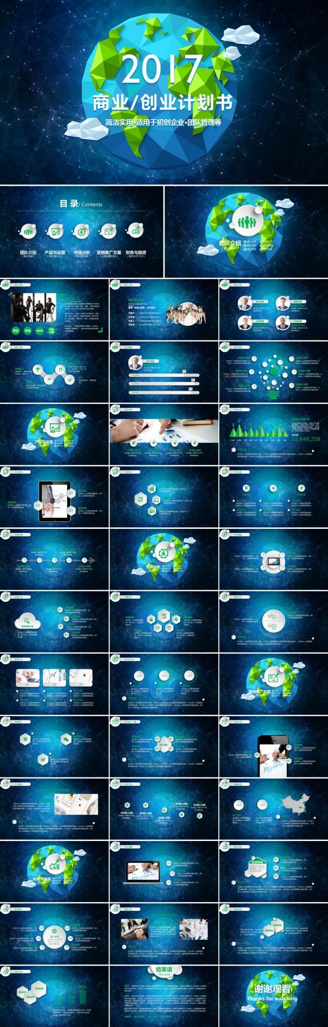 2017蓝绿星空微粒体商业创业计划书