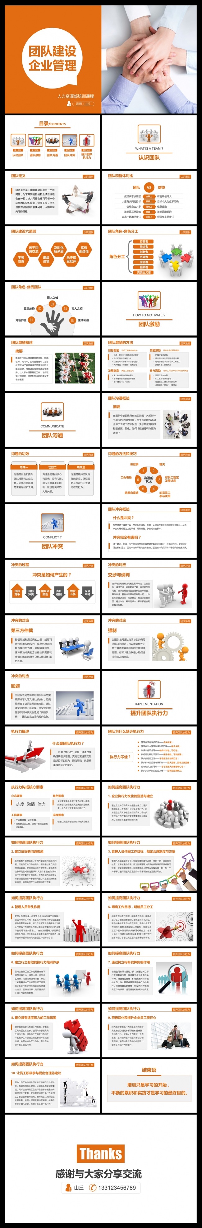 团队建设团结精神企业管理培训PPT模板