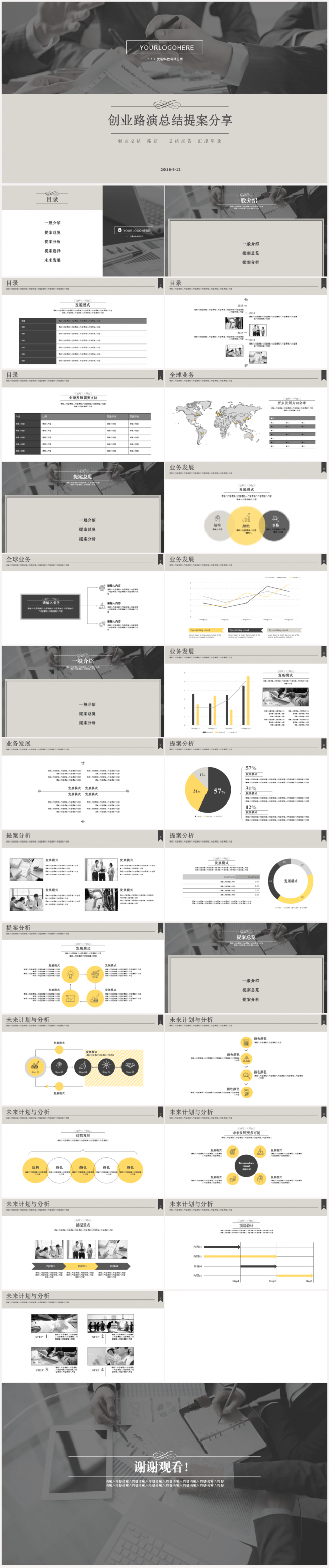 【唯美】商务大气工作总结  创业路演工作汇报